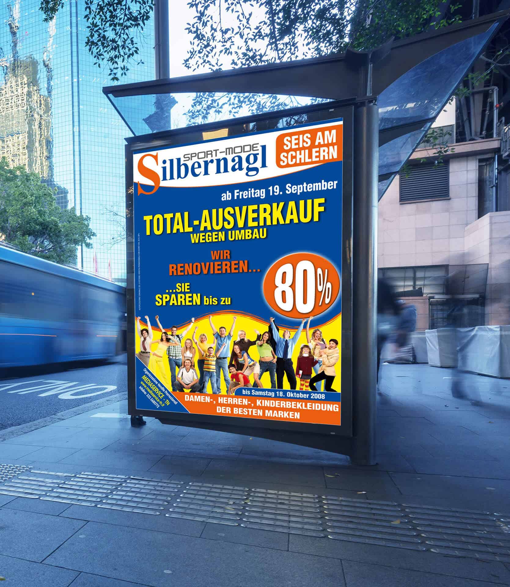 Campagna pubblicitaria con realizzazione grafica professionale per affissione, liquidazione totale