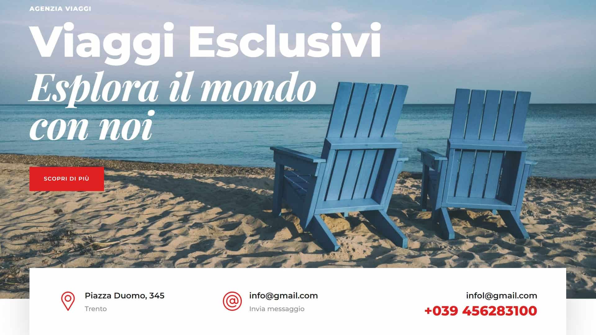 sito web professionale per agenzia viaggi realizzato in WordPress