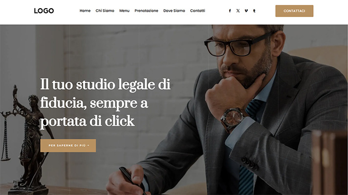 sito web professionale per studio legale realizzato in WordPress